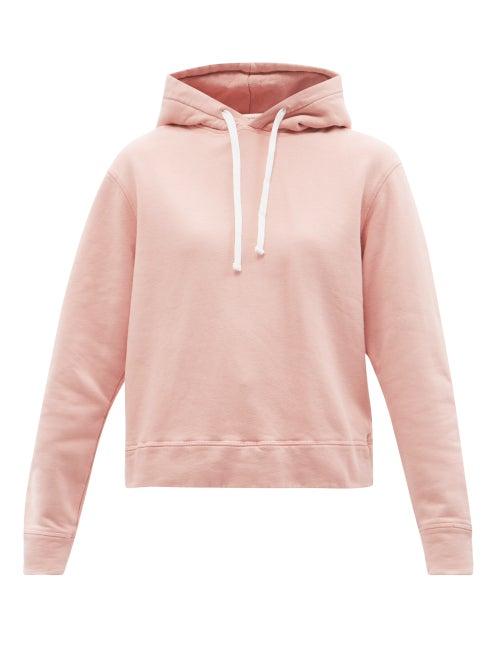 Ladies Rtw Officine Gnrale - Olivia Cotton-jersey Hooded Sweatshirt - Womens - Pink