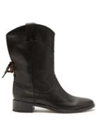 Matchesfashion.com See By Chlo - Western Leather Boots - Womens - Black