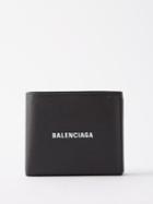 Balenciaga - Cash Leather Wallet - Mens - Black White