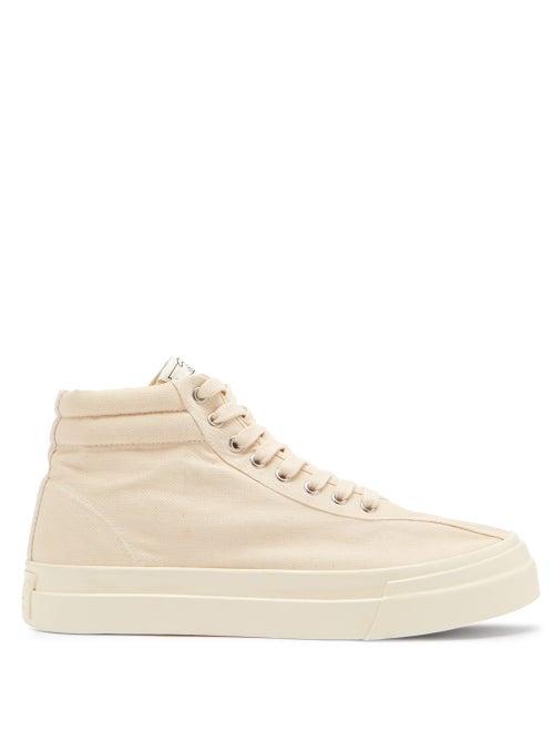 Matchesfashion.com Stepney Workers Club - Varden High-top Canvas Trainers - Mens - Cream