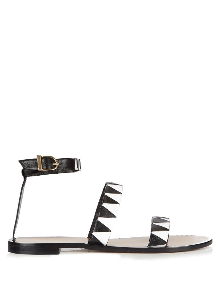 Kalmar Zigzag Leather Sandals