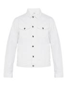 Matchesfashion.com Frame - L'homme Distressed Denim Jacket. - Mens - White