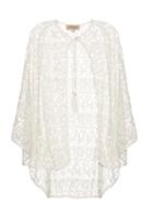 Adriana Degreas Guipure-lace Neck-tie Cape