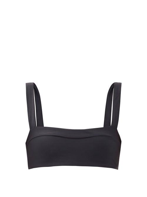 Matchesfashion.com Jade Swim - Coast Wide-strap Bandeau Bikini Top - Womens - Black