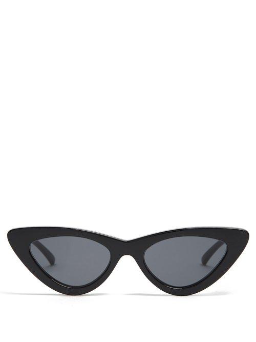 Matchesfashion.com Le Specs - The Last Lolita Cat Eye Sunglasses - Womens - Black