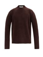 Matchesfashion.com Studio Nicholson - Wool-blend Sweater - Mens - Dark Brown