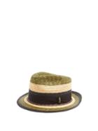 Matchesfashion.com Borsalino - Striped Panama Hat - Mens - Khaki Multi