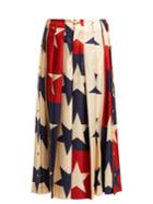 Gucci Star-print Silk Culottes