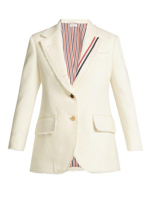 Matchesfashion.com Thom Browne - Wool Blazer - Womens - Ivory