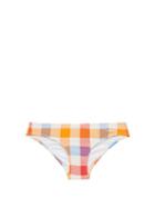 Matchesfashion.com Solid & Striped - The Elle Gingham Bikini Briefs - Womens - Multi