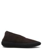 Matchesfashion.com The Row - Fairy Suede And Shearling Boots - Womens - Dark Brown