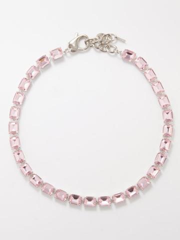 Joolz By Martha Calvo - Presley Crystal-embellished Necklace - Womens - Pink