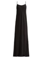 Matchesfashion.com The Row - Ebbins Spaghetti Strap Long Slip Dress - Womens - Black