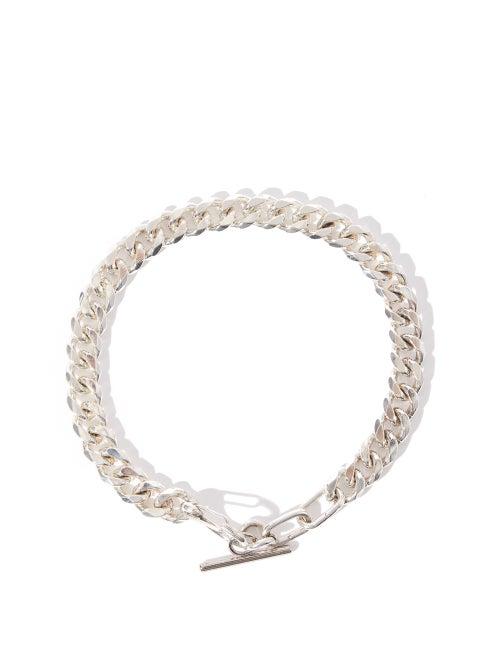 Matchesfashion.com Martine Ali - Tori Curb-chain Sterling-silver-dipped Bracelet - Mens - Silver