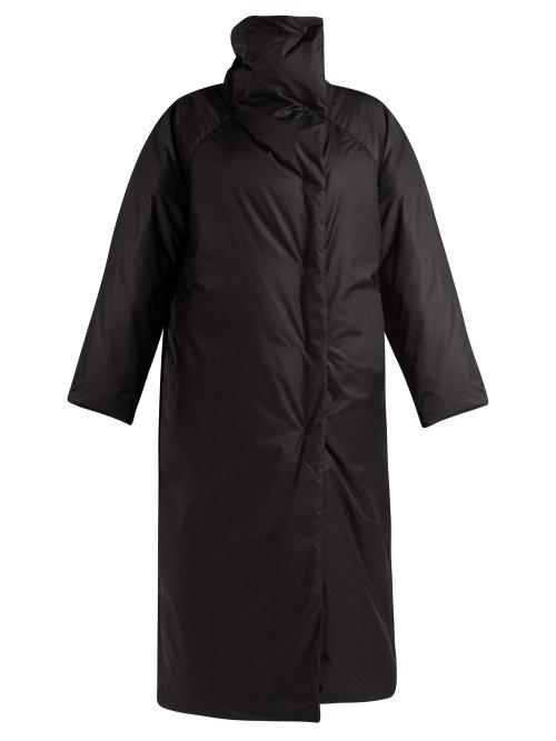 Matchesfashion.com Jil Sander - Drawstring Padded Long Coat - Womens - Black