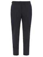 Matchesfashion.com Thom Sweeney - Tailored Cotton Twill Slim Leg Trousers - Mens - Navy