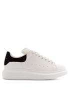 Matchesfashion.com Alexander Mcqueen - Raised Sole Low Top Leather Trainers - Womens - Black White
