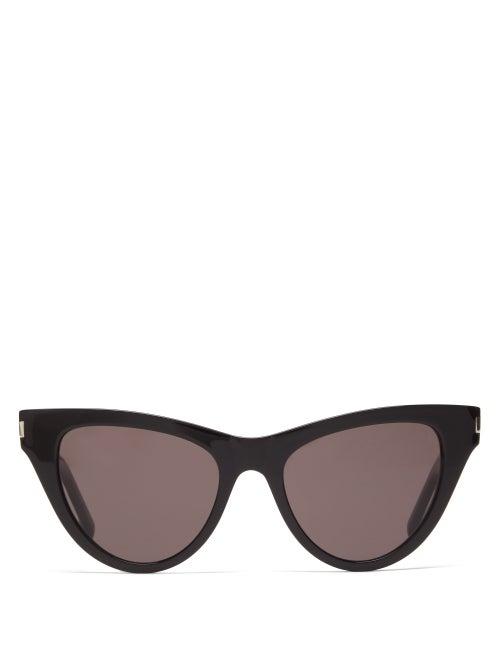 Ladies Accessories Saint Laurent - Cat-eye Acetate Sunglasses - Womens - Black