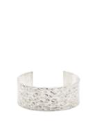 Matchesfashion.com Saint Laurent - Engraved Hammered Cuff - Mens - Silver