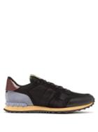 Matchesfashion.com Valentino - Rockrunner Contrast Panel Low Top Trainers - Mens - Black Multi