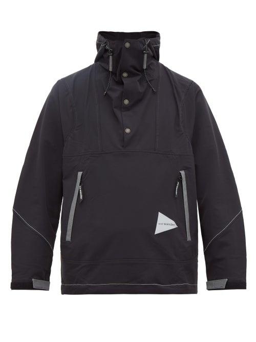 Matchesfashion.com And Wander - Hooded Technical Nylon Blend Jacket - Mens - Black