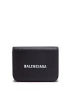 Matchesfashion.com Balenciaga - Logo-print Mini Grained-leather Wallet - Womens - Black