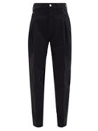 Matchesfashion.com Re/done Originals - Zoot Inverted-pleat Tapered Jeans - Womens - Black