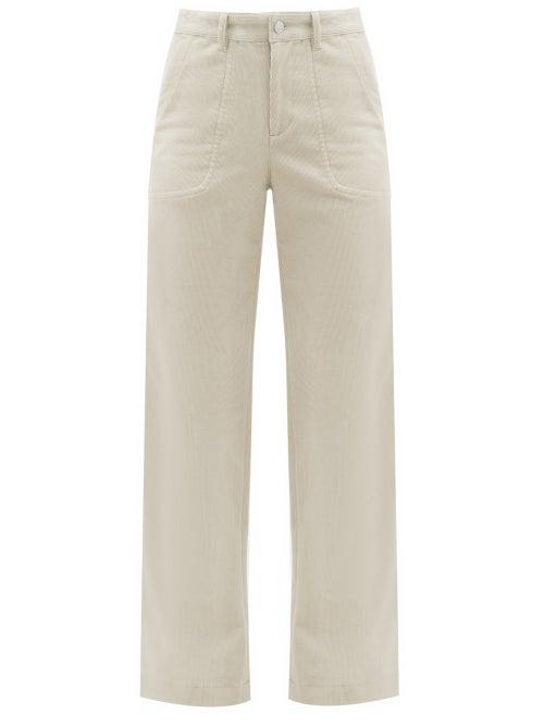 Matchesfashion.com A.p.c. - Seaside Cotton-blend Corduroy Trousers - Womens - Ivory
