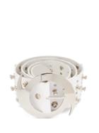 Matchesfashion.com Chopova Lowena - Studded Leather Belt - Womens - White