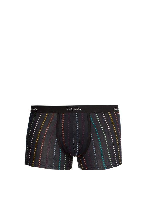 Matchesfashion.com Paul Smith - Star Stretch Cotton Boxer Shorts - Mens - Black
