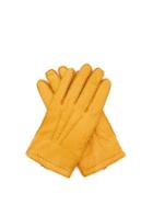 Matchesfashion.com Dents - Hampton Peccary Leather Gloves - Mens - Yellow
