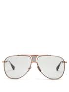 Matchesfashion.com Dita Eyewear - Decade Two Aviator Sunglasses - Mens - Gold