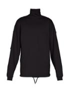 Matchesfashion.com Balenciaga - High Neck Panelled Sleeve Sweater - Mens - Black