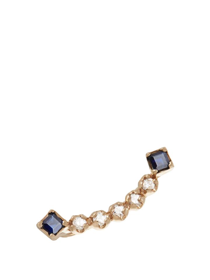 Loren Stewart Sapphire & Yellow-gold Single Earring