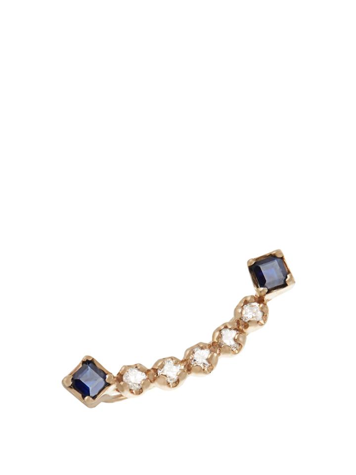 Loren Stewart Sapphire & Yellow-gold Single Earring