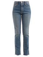Matchesfashion.com Re/done Originals - Double Needle Slim Leg Jeans - Womens - Blue