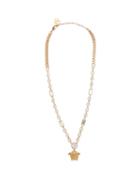 Matchesfashion.com Versace - Medusa Crystal-embellished Necklace - Womens - Gold