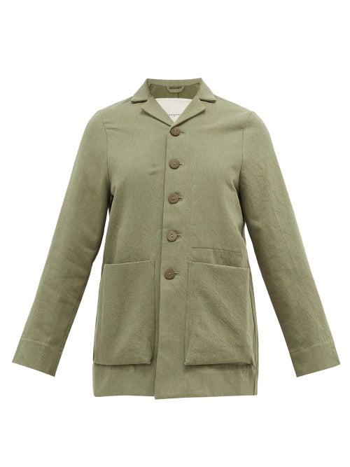 Matchesfashion.com Toogood - The Photographer Cotton-blend Gabardine Jacket - Womens - Light Green