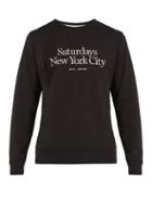 Matchesfashion.com Saturdays Nyc - Bowery Miller Standard Logo Cotton Sweatshirt - Mens - Black