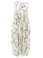 Matchesfashion.com Pleats Please Issey Miyake - Squiggle-print Technical-pleated Midi Dress - Womens - White Black