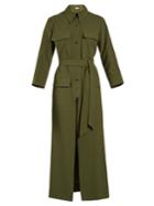 Attico Patch-pocket Cotton Shirtdress