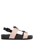 Matchesfashion.com Fabrizio Viti - Berkley Bow Leather Slingback Sandals - Womens - Black Pink