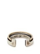 Matchesfashion.com Title Of Work - 18kt Gold And Silver Ring - Mens - Silver Gold
