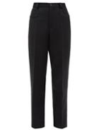 Matchesfashion.com Maison Margiela - Tailored Wool Straight-leg Trousers - Womens - Black