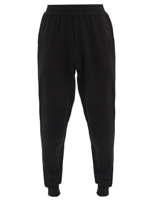Matchesfashion.com Bottega Veneta - Ribbed-knee Merino Wool-blend Track Pants - Mens - Black