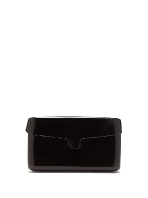 Matchesfashion.com Lemaire - Cartridge Medium Leather Clutch - Womens - Black