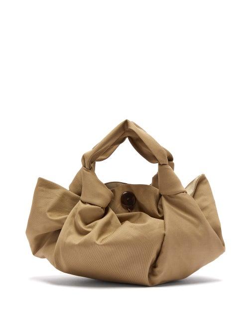 Matchesfashion.com The Row - The Ascot Cotton Clutch Bag - Womens - Beige