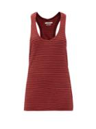 Matchesfashion.com Isabel Marant Toile - Avien Striped Scoop-neck Cotton-linen Tank Top - Womens - Red