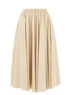 The Row - Sunset Pleated Midi Skirt - Womens - Beige