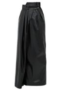 Matchesfashion.com A.w.a.k.e. Mode - Pirt Asymmetric Faux Leather Skirt - Womens - Black